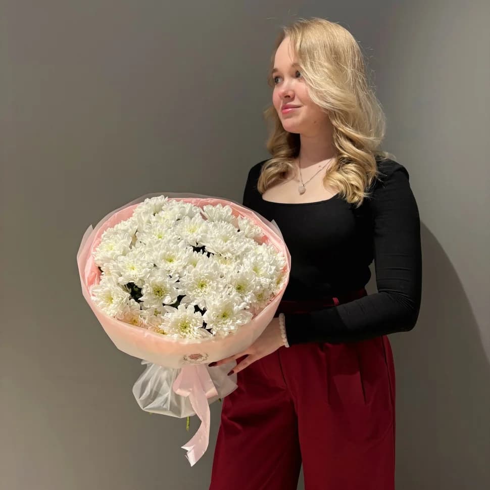 Монобукет из кустовой хризантемы