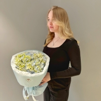 Монобукет из гортензий