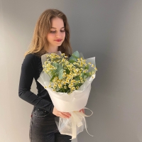 Монобукет из ромашек