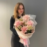 Дуо букет из роз и ромашек