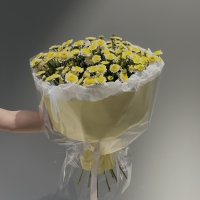 Монобукет из хризантемы Сантини