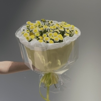 Монобукет из хризантемы Сантини