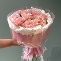 Моно букет из гвоздик