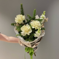 Сборный букет с нобилисом и хамелациумом