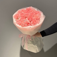 Монобукет из розовых диантусов