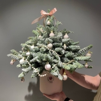 Новогодняя композиция "Елка на стол"