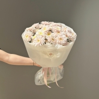 Монобукет из кустовой хризантемы