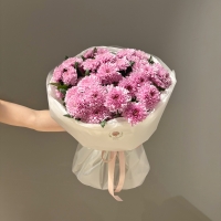 Монобукет из кустовой хризантемы