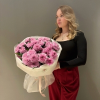 Монобукет из кустовой хризантемы