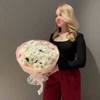 Монобукет из кустовой хризантемы