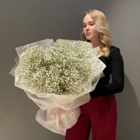 Монобукет из гипсофилы