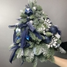 Новогодняя елка из нобилиса с декором "Праздничная синяя"