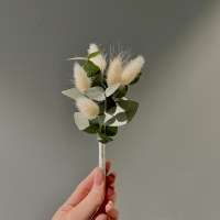 Букет невесты с розой и эвкалиптом