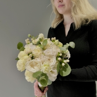 Букет невесты с пионовидной розой