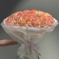 Монобукет из вывернутой розы