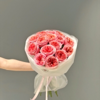 Монобукет из пионовидной розы