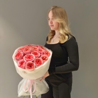 Монобукет из пионовидной розы